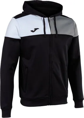 Obrázok produktu pre Joma Crew V Zip-Up Hoodie, Schwarz-Antrazith, 116