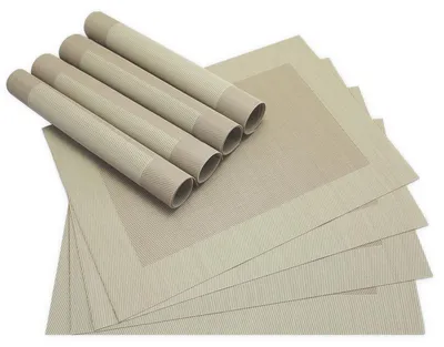 Immagine prodotto di Tovagliette BORDA Set di 8 Beige come tovagliette da tavola