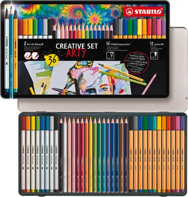 Produktbild von STABILO ARTY creative set, 36 Stück(e), Mehrfarbig, 200 mm, 333 mm, 32 mm, 8 g