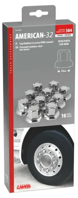 Produktbild von LAMPA 97667 Set Radmutterkappe chrom