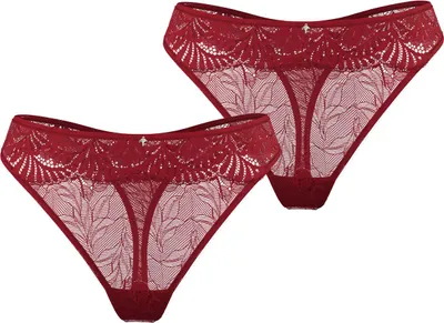 Produktbild von JOOP! Damen String 2-Pack Beautiful - rot - Größe 38