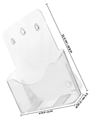 Produktbild von Transparenter Acryl Prospektständer für die Wandmontage im Büro