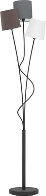 Produktbild von MARONDA Stehleuchte Stehlampe Lampe - L27,5 x B3,5 x H152 cm - schwarz - 3X40W exkl. - IP20