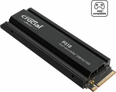 Produktbild von Crucial P310 Gen4 2280 4TB NVMe PCIe M.2 SSD mit heatsink