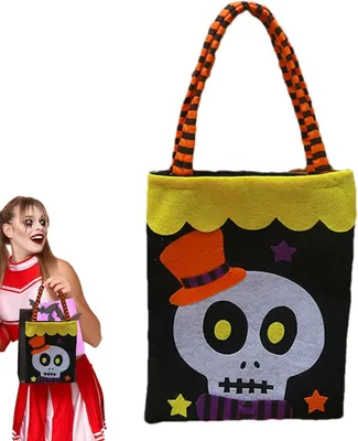 Produktbild von Tragbare Halloween Süßigkeitentasche Stofftasche C