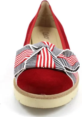 Produktbild von Gabor Casual Ballerinas in Übergrößen Rot 44.141.15 große Damenschuhe