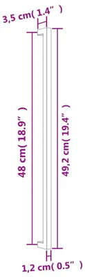 Produktbild von vidaXL Möbelgriffe 10 Stk. Golden 480 mm Edelstahl