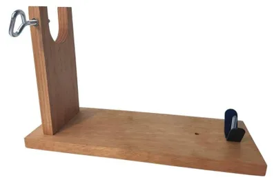 Hamhalter aus Kiefernholz, 42x16x26 cm, mit Schraubgewinde
