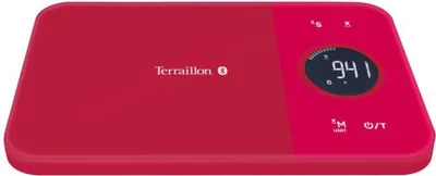 Image de Balance de cuisine électronique 5kg-1g rouge avec bluetooth - Terraillon - NUTRITAB CRANBERRY -