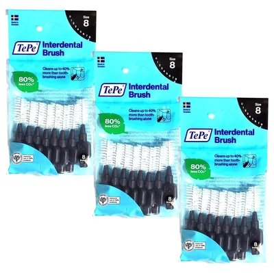 Produktbild von 3x8 TePe Original Interdentalbürsten - 1,5 mm  schwarz