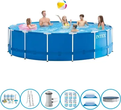 Obrázok produktu pre Kovový rám bazéna Intex - balenie bazéna - 457x122 cm