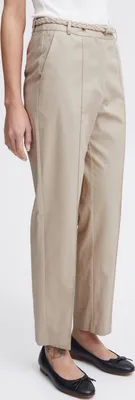 Produktbild von Ichi IHULANI PA Damen Stoffhose Hose mit Gürtelschlaufen Eingrifftaschen leicht elastisch Baumwollmischung Regular fit