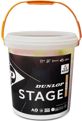 Produktbild von Dunlop Tennisbälle Mini Stage 2 Orange 60 Stück Bucket Tennis