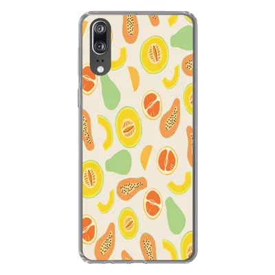 Produktbild von MuchoWow® Handyhülle Schutzhülle Hülle für Huawei P20 Obst - Muster - Melone Silikon Softcase Handy Hülle - Hardcover