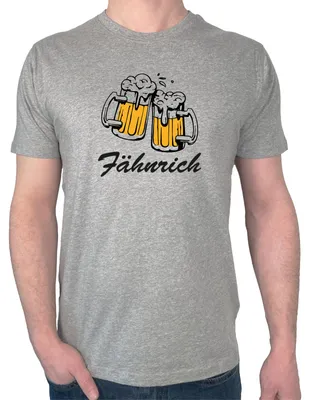Produktbild von Huuraa Herren T-Shirt Fähnrich Schützenfest XXL Sport Grey Bio Baumwolle Fairtrade Herrenshirt Geschenkidee