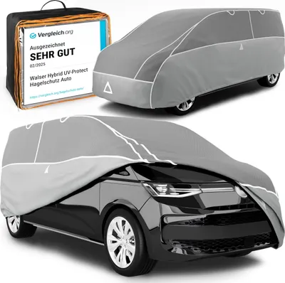 Produktbild von WALSER Hagelschutz Abdeckplane Transporter, e* Abdeckplane Bus Hybrid UV Protect, Auszeichnung * Hagelschutzplane Bus Größe 12 für VW T4/T5/T6/Ford Tourneo/Opel Vivaro/Mercedes Vito