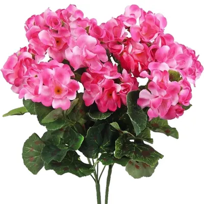 Image de Bouquet de fleurs artificielles, polyvalent pour les événements, fabriqué en soie durable, de couleur rose, lot de 5