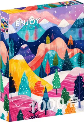 Image de Puzzle 1000 pièces Enjoy – La Palette de l'Hiver