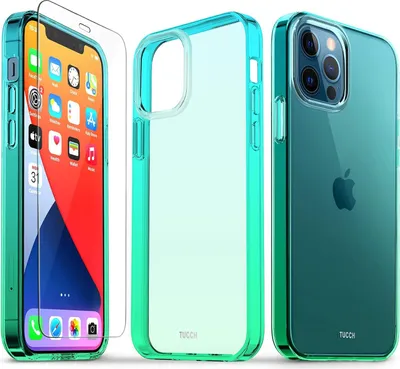 Produktbild von Glashülle Für Iphone 13/14 6.1' Grün Transparent