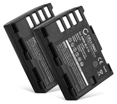 Immagine prodotto di CELLONIC 2x Batteria per Fotocamera Compatibile con Panasonic Lumix DC-GH5, Lumix DMC-GH4, Lumix DMC-GH3, DMW-BLF19 – (2000mAh, 7.4V)