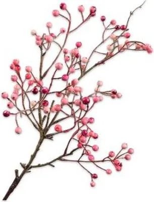 Produktbild von Silk-ka Kunstblume - Seidenbeerenzweig rosa 64 cm