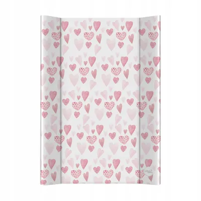 Obrázek produktu pro CEBA BABY Podložka přebalovací 2-hranná s pevnou deskou (50x70) Ultra Light Lots of Love
