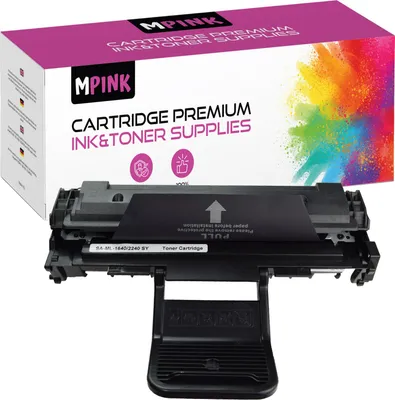 A toner cartridge and its packaging.
