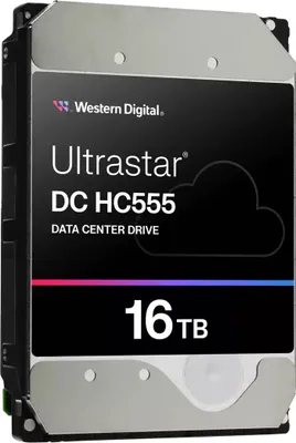 Zdjęcie produktu dla Western Digital Ultrastar DC HC555, 16 TB, 7200 RPM, 512 MB, 3.5", Serial ATA III
