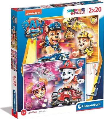 Image de Clementoni puzzle 2x20 SuperKolor Paw Patrol 24786