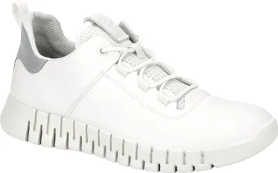 Image de Ecco GRUUV Chaussures à lacets confortables pour hommes - blanc Loisirs NEU