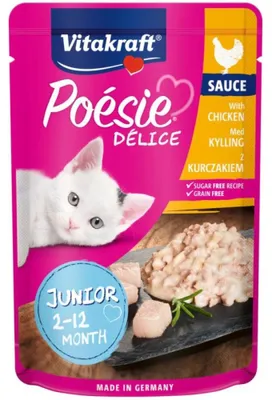 Image de Cat Poésie DéliSauce pocket junior chicken 85g