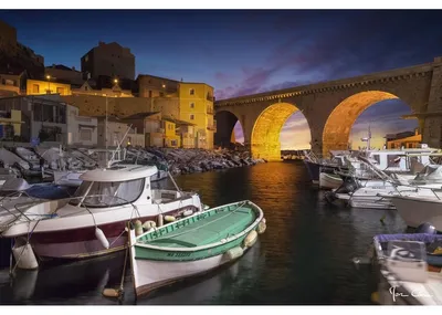 Image de Tableau sur toile vallon des Auffes 65x97 cm, Tableau mural moderne pour décoration intérieure