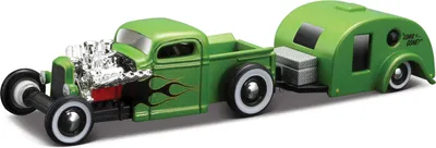 Zdjęcie produktu dla Maisto - Design Tow & Go, 1936 Chevrolet Pick-up Traveler Trailer, 1:64