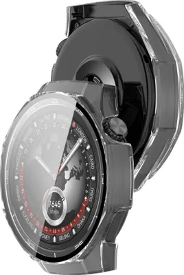 Produktbild von Etui ze szkłem do zegarka Bizon Case+Glass Watch do Huawei Watch GT5 Pro 46 mm przeźroczyste