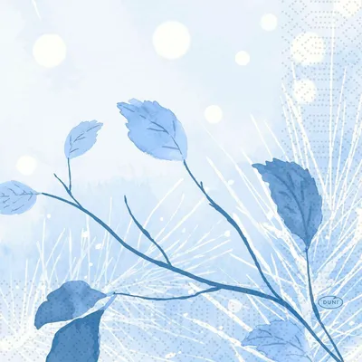 Image de Serviettes Duni Frosted Winter 33x33cm 3 plis 250pcs