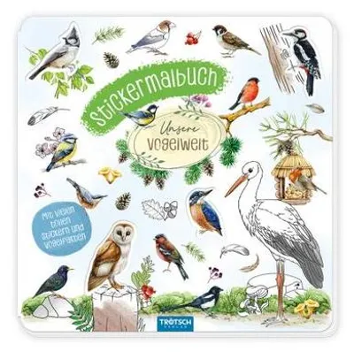 Immagine prodotto di TRÖTSCH - Stickermalbuch Unsere Vogelwelt Malbuch mit Stickern| Ab 5 Jahren