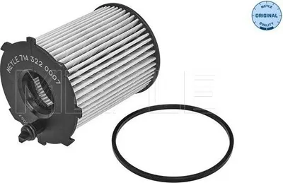 Produktbild von Ölfilter MEYLE 714 322 0007 Filtereinsatz für FORD Fiesta Mk6 Schrägheck (JA8, JR8) FOCUS III Turnier Fiesta Mk5 Schrägheck (JH1, JD1, JH3, JD3)