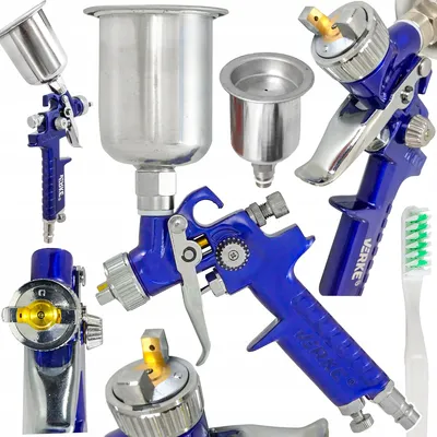 Obrázek produktu pro Stříkací pistole na barvy HVLP 0,8 mm tryska 125 ml Profesionální stříkací pistole Stříkací pistole