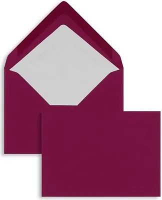 Produktbild von Briefumschläge 157x225mm (DIN C5) 100g/qm gummiert VE=100 Stück amarena