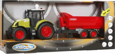 Zdjęcie produktu dla Traktor Speed Zone z wywrotką, oświetlenie i dźwięk, tarcie