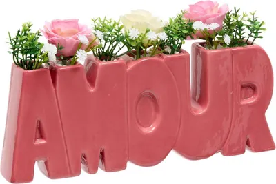 Produktbild von Blumenarrangement "liebe" rosenblüte h14cm  - Atmosphera créateur d'intérieur