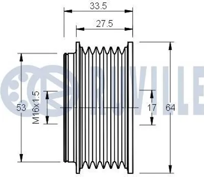 Produktbild von Lagerung Lenker für Querlenker 987617 RUVILLE