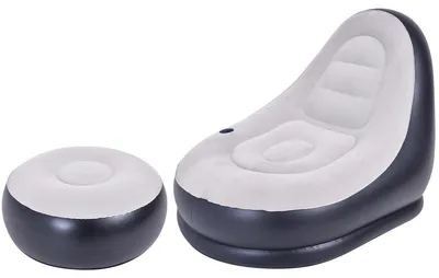 Produktbild von Avenli aufblasbarer Lounge Sessel / Luftsessel mit Hocker 125x100x85  cm