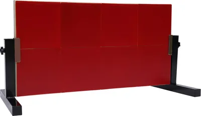 Produktbild von Tischtennis Rückprallbrett - Trainingsgerät - Größe 66×33 cm - Acht Rote Beläge - Zweite Generation - Selbsttraining - Pingpong Rückbrett