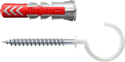 Produktbild von fischer DuoPower 6 x 30 RH mit Rundhaken, nylonbeschichtet
