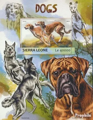 Produktbild von Briefmarken Sierra Leone 2017 Mi Block 1191 (kompl. Ausg.) postfrisch Hunde