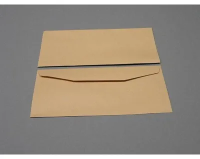 Produktbild von Kuvertierhüllen 114x235mm 80g/qm gummiert VE=1000 Stück braun