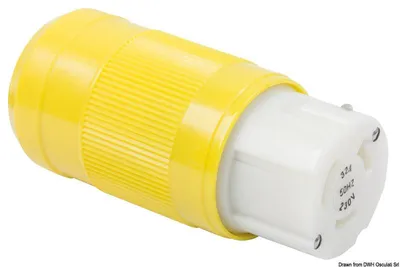 Produktbild von Marinco bipolar monophase 3-Drahtstecker - Osculati 14.587.03