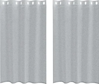 Obrázok produktu pre vidaXL Voile záves 2 ks tmavošedá 175 x 140 cm polyester