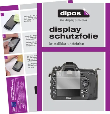 Produktbild von 2x Schutzfolie für Nikon D7100 klar Displayschutzfolie Folie Display Schutz dipos